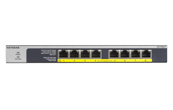 Netgear GS108LP 8-Port Switch FlexPoE (60W)