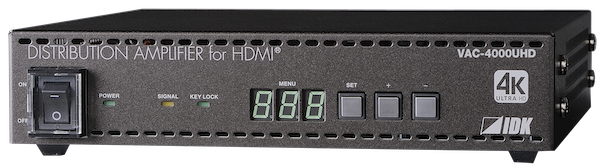 IDK VAC-4000UHD 4K@60 HDMI Distribution Amplifier, 1 Input & 4 Outputs