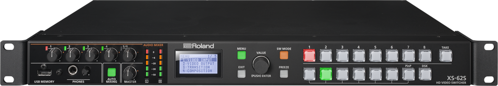 Roland XS-62S 6-Channel Presentation Mixer & Matrix Switcher with SDI/HDMI I/O and Audio