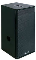 NEXO GEO S1210 module in black, angled front view