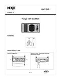 NEXO GMT-FLG 120° flange for GEO M620, information sheet with drawings