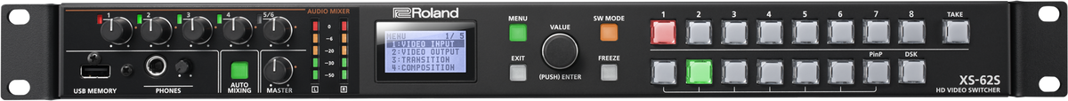 Roland XS-62S 6-Channel Presentation Mixer & Matrix Switcher with SDI/HDMI I/O and Audio