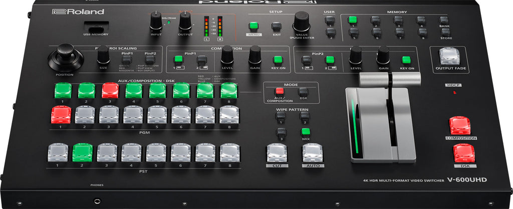 Roland V-600UHD 4K HDR Multi-Format Video Switcher