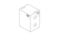 NEXO MST-COVMSUB15 cover for one MSUB15 subwoofer, line drawing