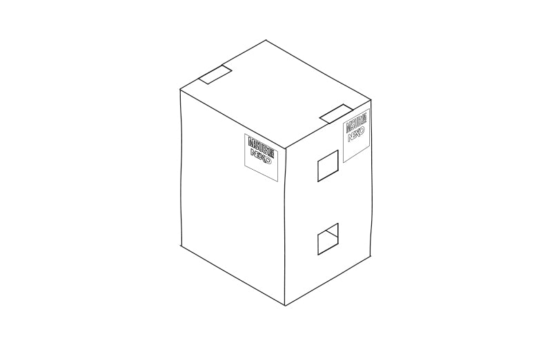 NEXO MST-COVMSUB15 cover for one MSUB15 subwoofer, line drawing