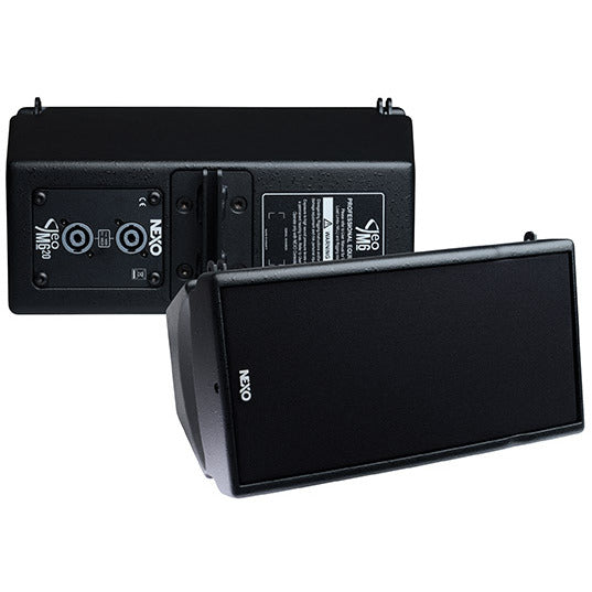NEXO GEO M620 line array module, front and rear views