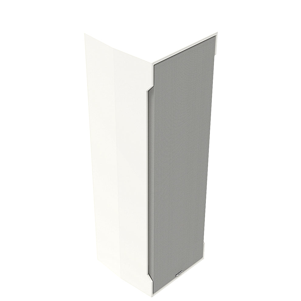 NEXO IDS312 column subwoofer in white, angled view