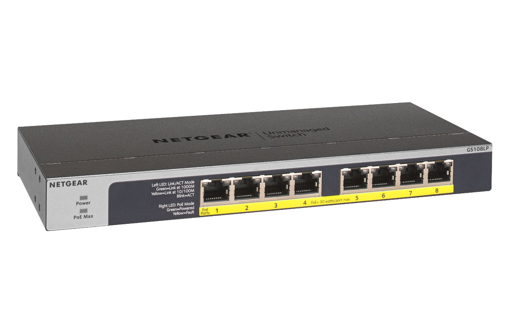 Netgear GS108LP 8-Port Switch FlexPoE (60W)