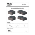 NEXO IDI-SWM01 wall mount bracket for IDS110 and IDS210, information sheet with drawings