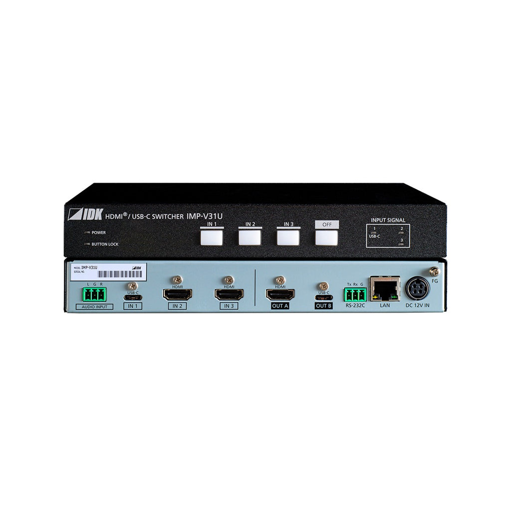 IDK IMP-V31U 4K@60 HDMI/USB-C Switcher 3 Inputs & 1 Output