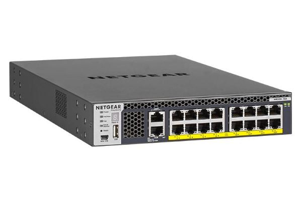 Netgear M4300-16X PoE+ Managed Switch with APS600W PSU