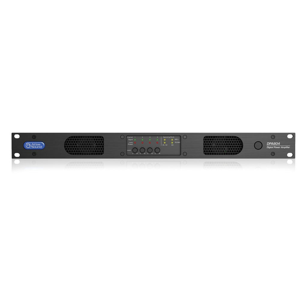 AtlasIED DPA804 800 Watt Amp, Networkable 4Ch Power Amplifier