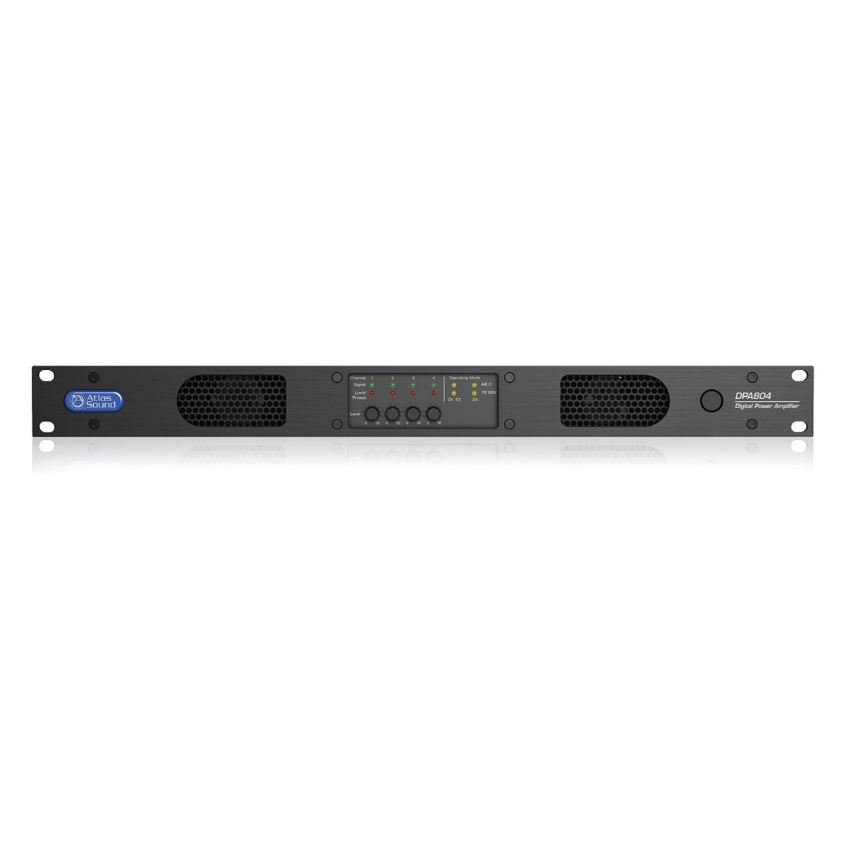 AtlasIED DPA804 800 Watt Amp, Networkable 4Ch Power Amplifier