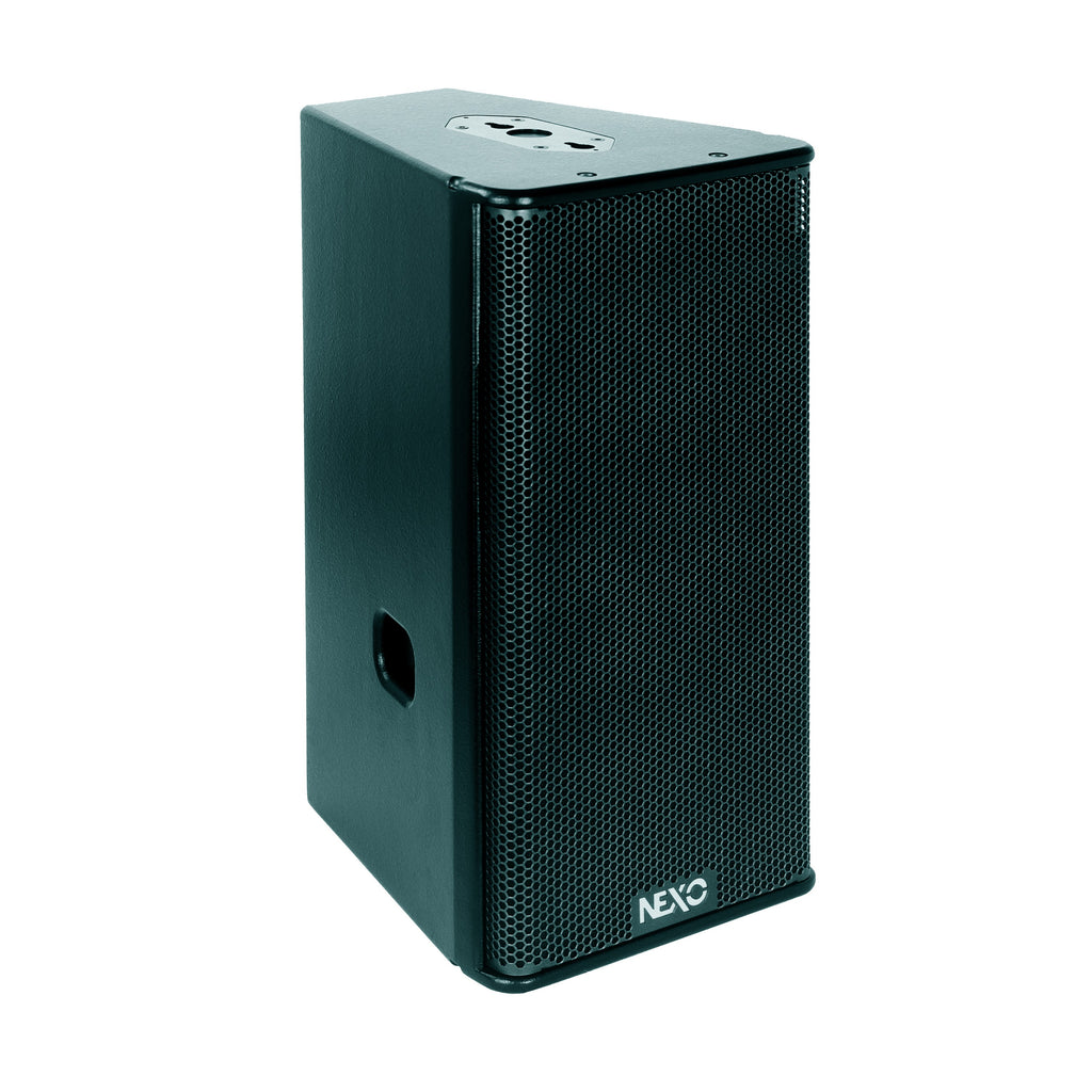 NEXO GEO S1230 module in black, angled front view