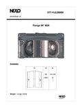 NEXO STT-FLG28090 90° flange for STM M28, information sheet with photo