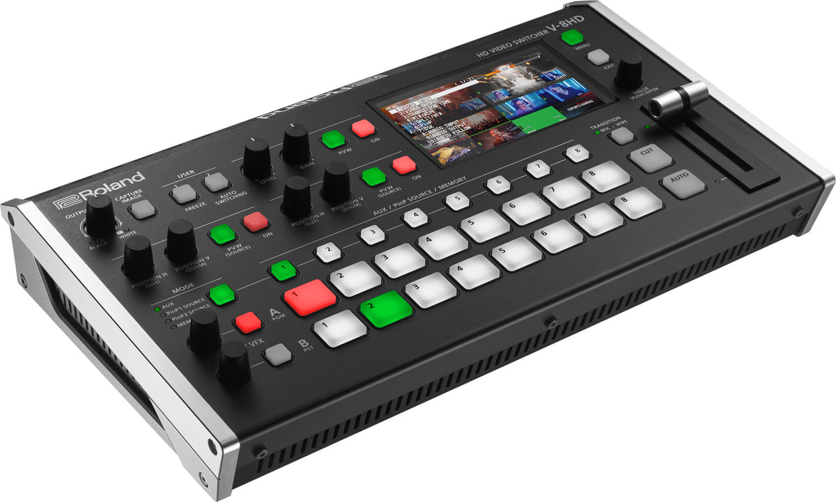 Roland V-8HD 8-Channel HDMI Video Switcher with Multiview and Audio Mixer