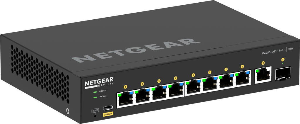 Netgear M4250-9G1F-PoE+ Managed Switch