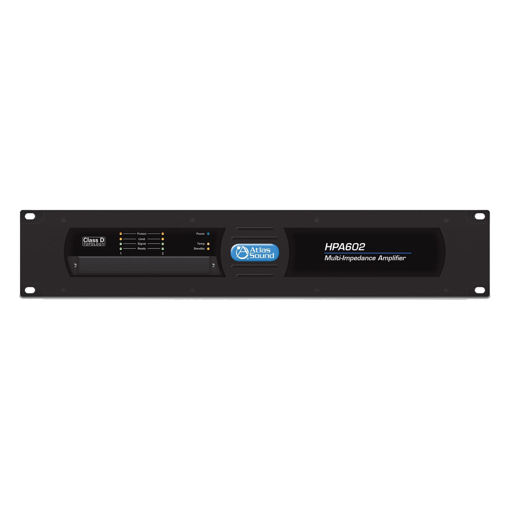 AtlasIED HPA602 Commercial Amplifier, Dual-Channel, 600W