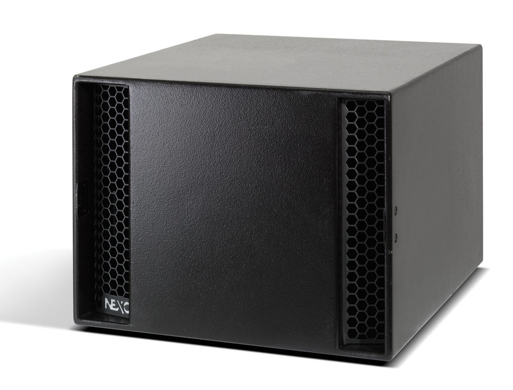 NEXO LS18 subwoofer, E version, angled front view