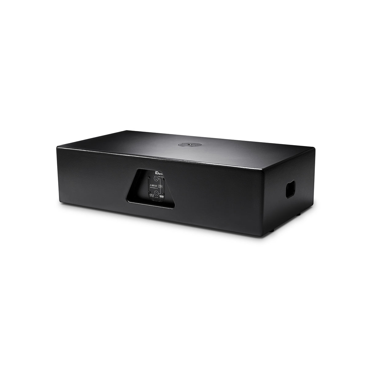 NEXO IDS210 low-profile subwoofer, rear view with connector panel
