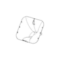 NEXO PNU-P12FLGPS PS dispersion flange for P12, line drawing