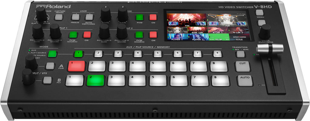 Roland V-8HD 8-Channel HDMI Video Switcher with Multiview and Audio Mixer