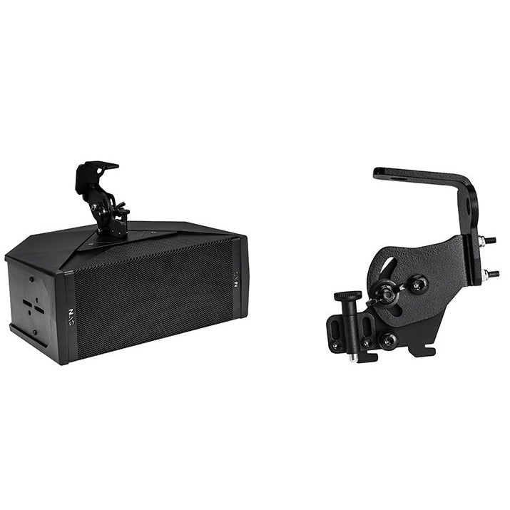 NEXO IDT-QRA quick release clamp, fitted to an ID24 and shown alone