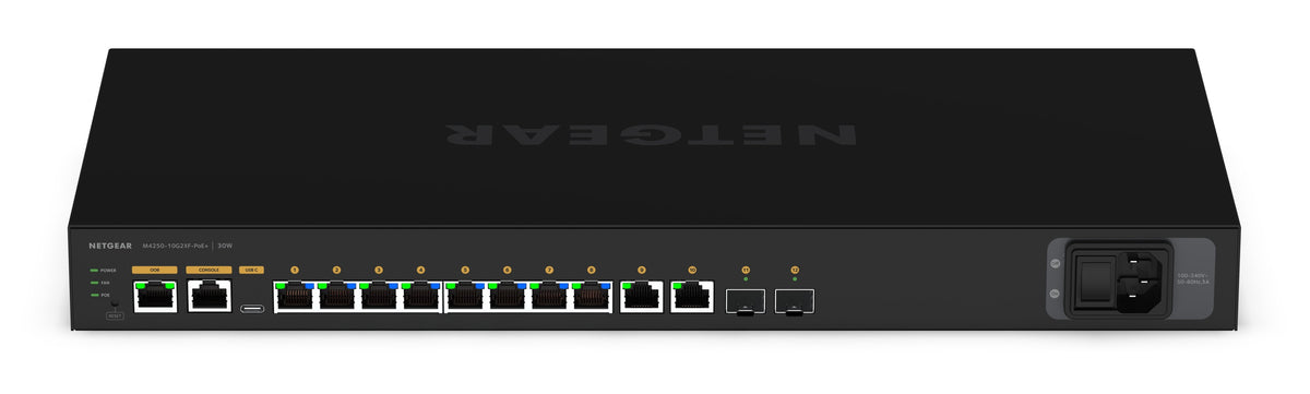 Netgear M4250-10G2XF-PoE+ Managed Switch