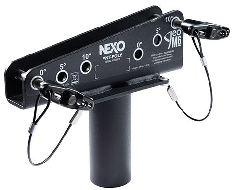 NEXO VNT-POLE pole mount adapter for GEO M6 with 0°, 5° and 10° positions