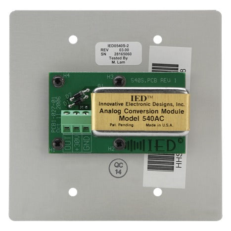 AtlasIED IED0540S-2 Ambient Noise Sensor 2-Gang Aluminum Plate Mount