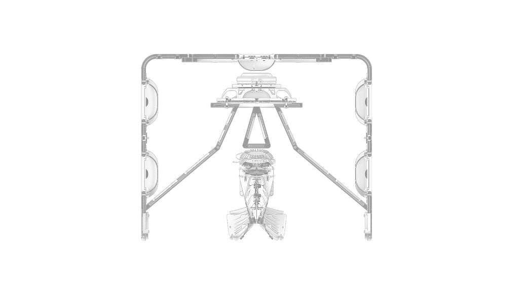 NEXO Alpha+ M210 module, cutaway drawing of the hybrid horn-loaded design