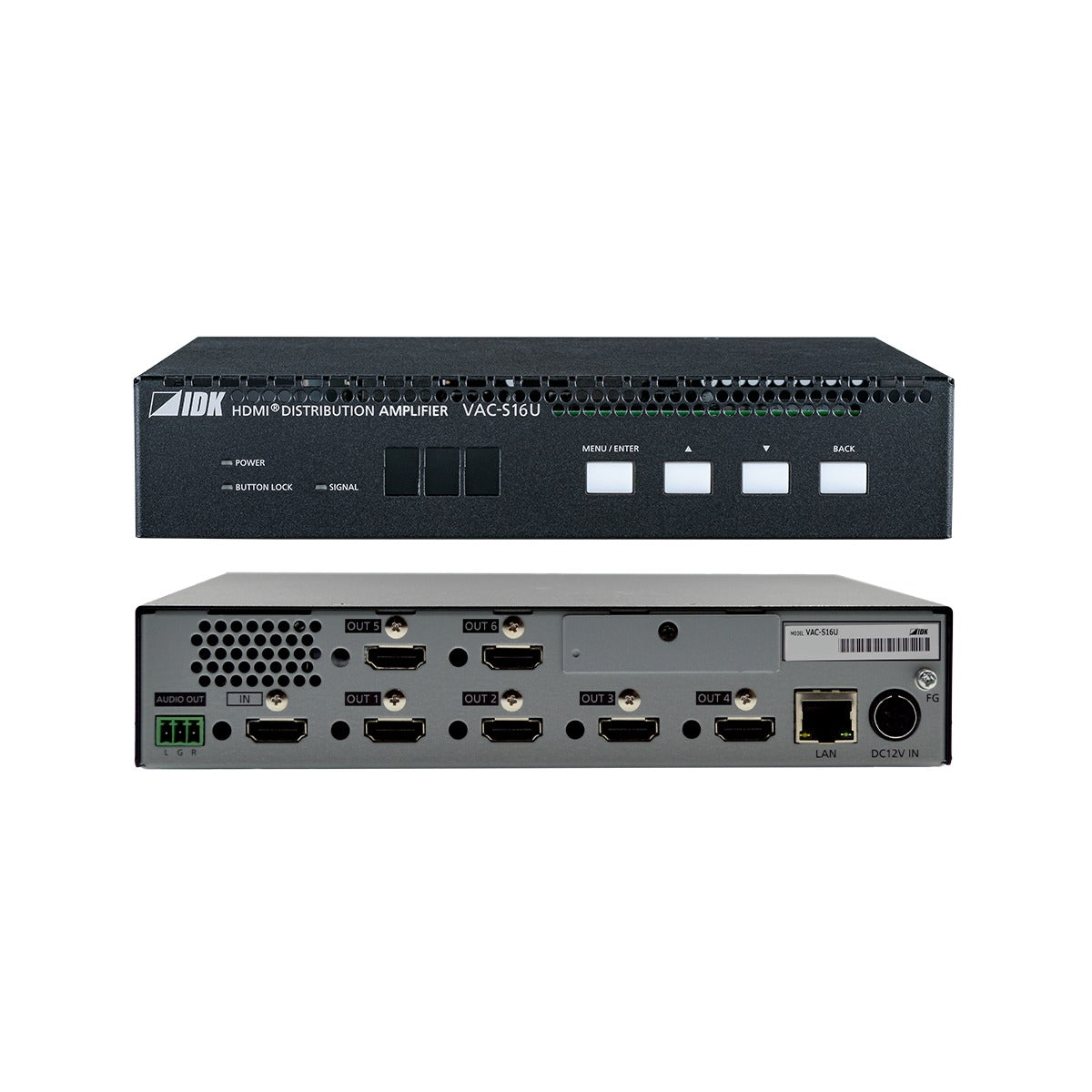 IDK VAC-S16U 4K@60 HDMI Distribution Amplifier, 1 Input & 6 Outputs