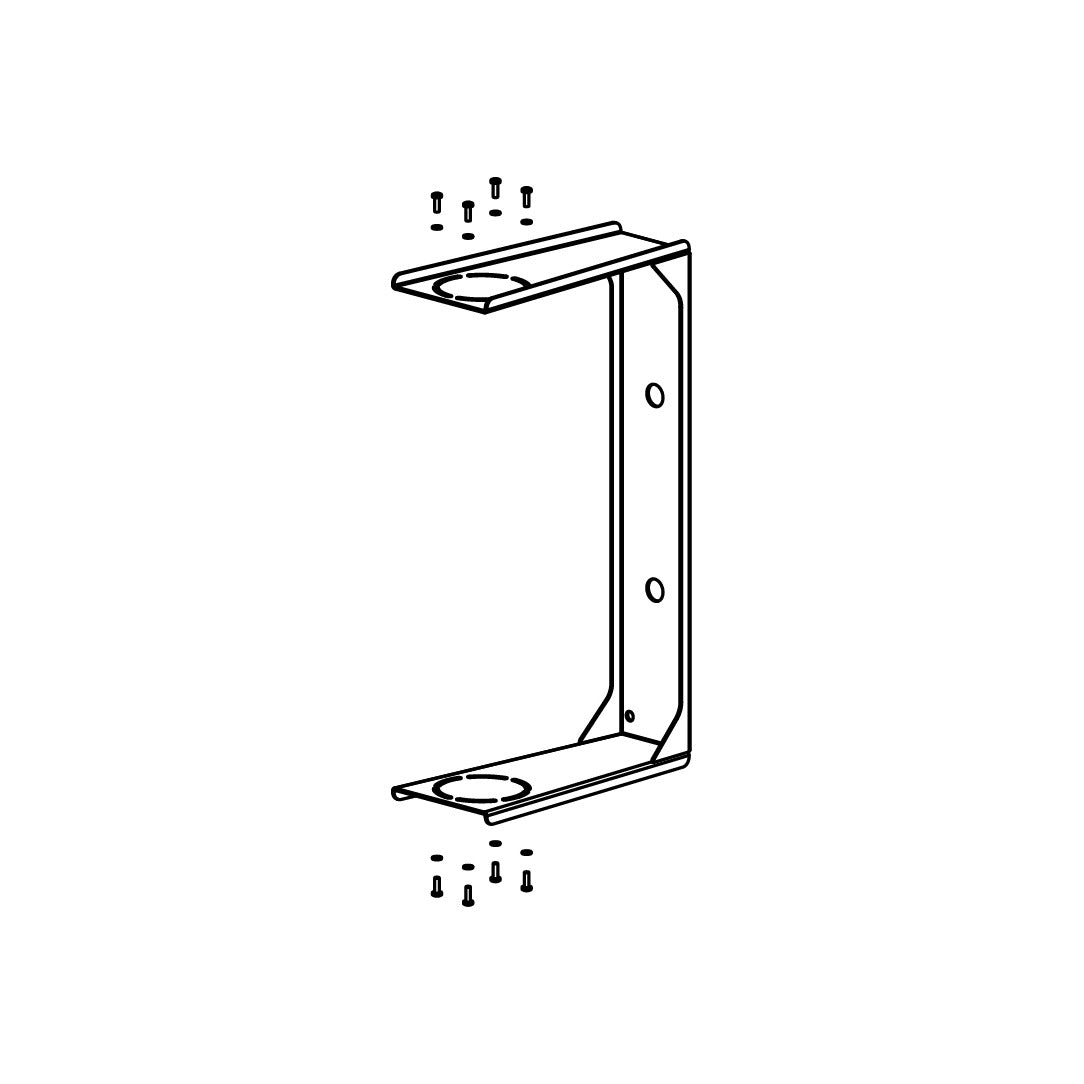 NEXO VNI-UBRK12 U-bracket for GEO S12, line drawing