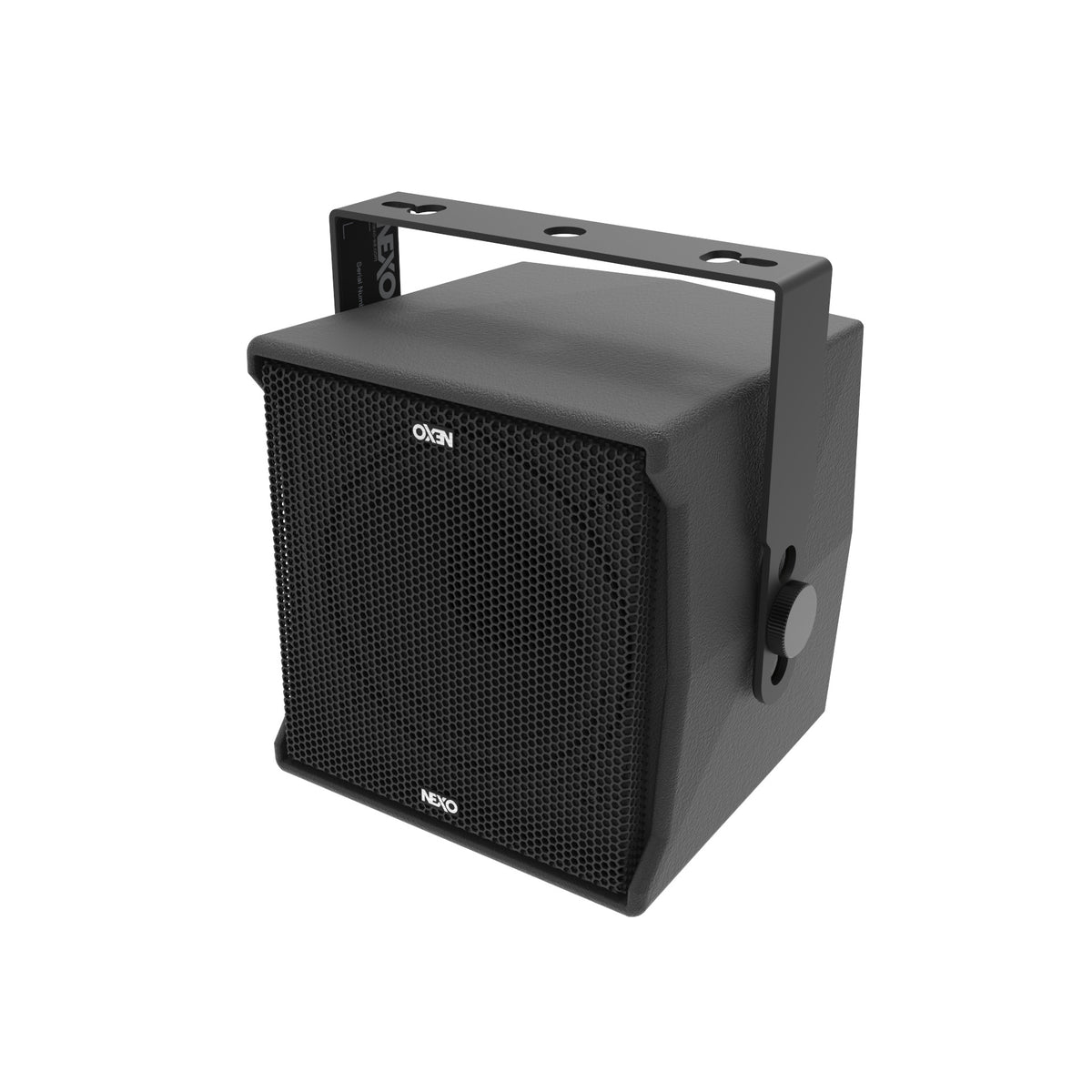 NEXO ID14 compact speaker on its U-bracket