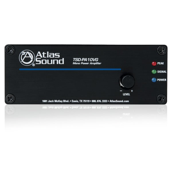AtlasIED TSD-PA10VG 1 Input 10-Watt 25V/70V/100V/4Ω Power Amplifier