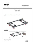 NEXO RST-DOLLY18 dolly for RS18, information sheet with drawing