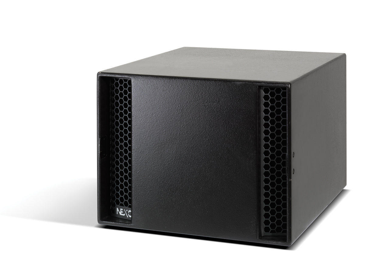 NEXO LS18 subwoofer, angled view from above