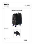 NEXO STT-WB01 wheelboard for STM B112 and M46, information sheet with drawings