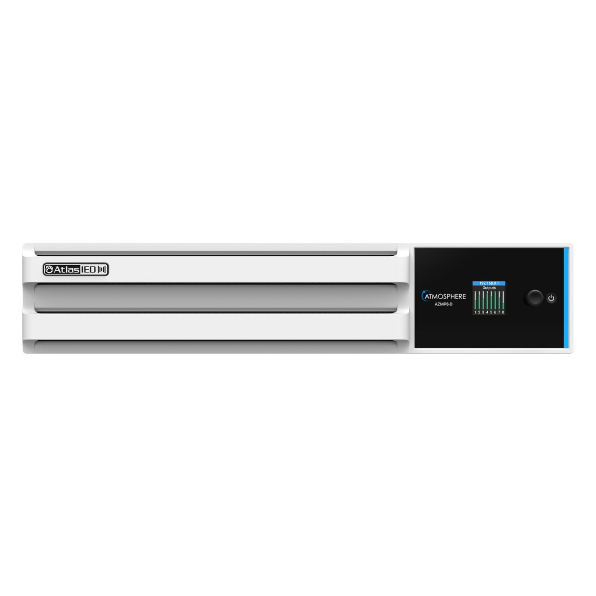 AtlasIED AZMP8-D Atmosphere™ 8-Zone Signal Processor, 1200W Amp & Dante