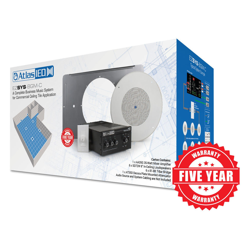 AtlasIED EZSYS-BGM-C Complete Business Music Speaker Placement Tool For Ceiling