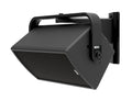 NEXO ePS6 installation speaker on a U-bracket wall mount, angled view