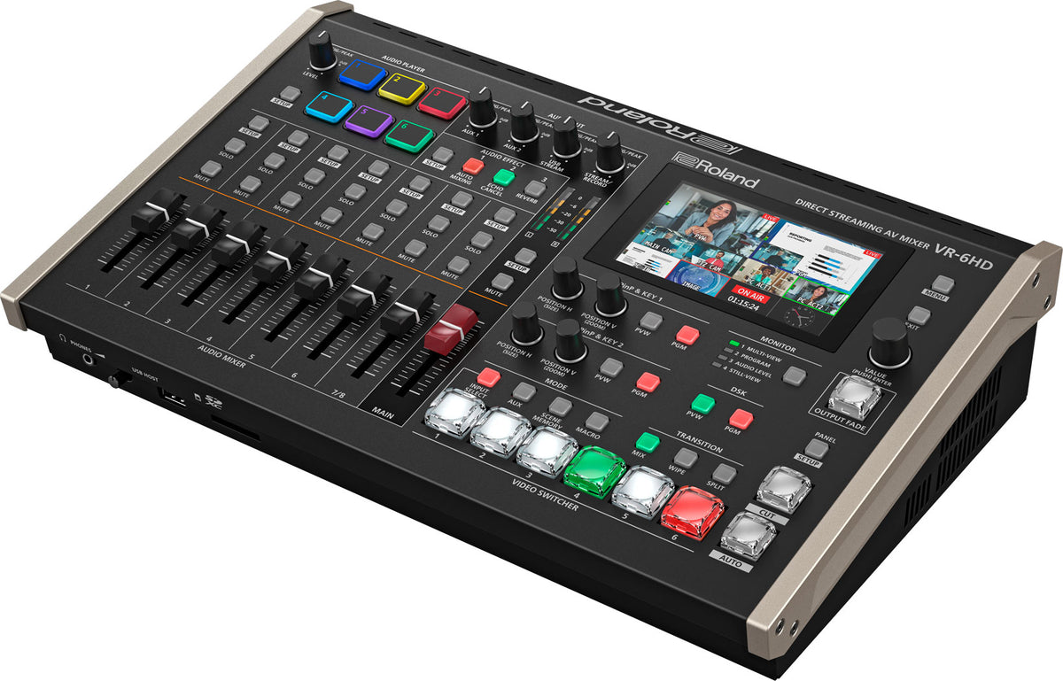 Roland VR-6HD All-in-One AV Mixer for Business Livestreaming