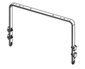 NEXO LNU-HBRK18 horizontal bracket for L18, line drawing