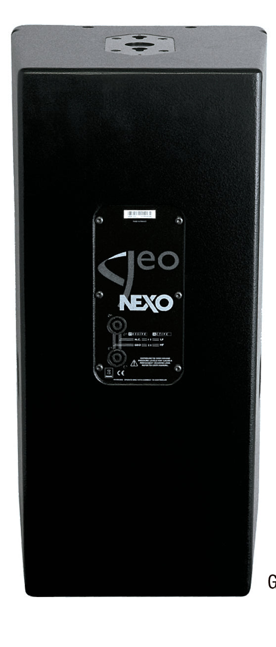 NEXO GEO S1210 module, rear view with connector plate