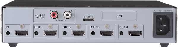 IDK VAC-4000UHD 4K@60 HDMI Distribution Amplifier, 1 Input & 4 Outputs