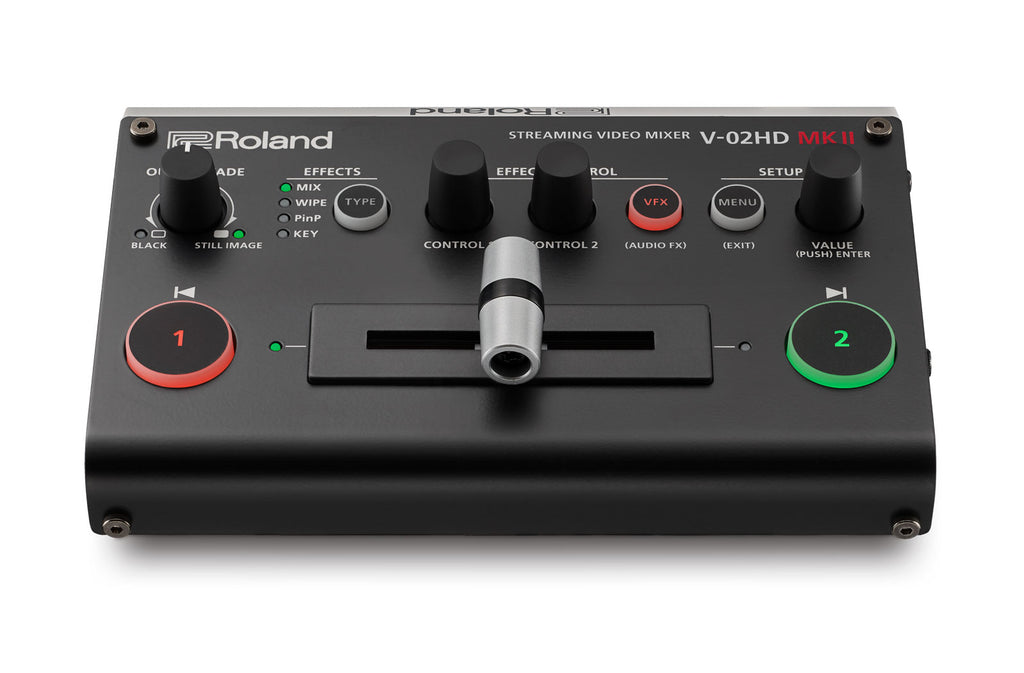 Roland V-02HDMKII 2-Channel HDMI Switcher with Scaler and USB-C Streaming