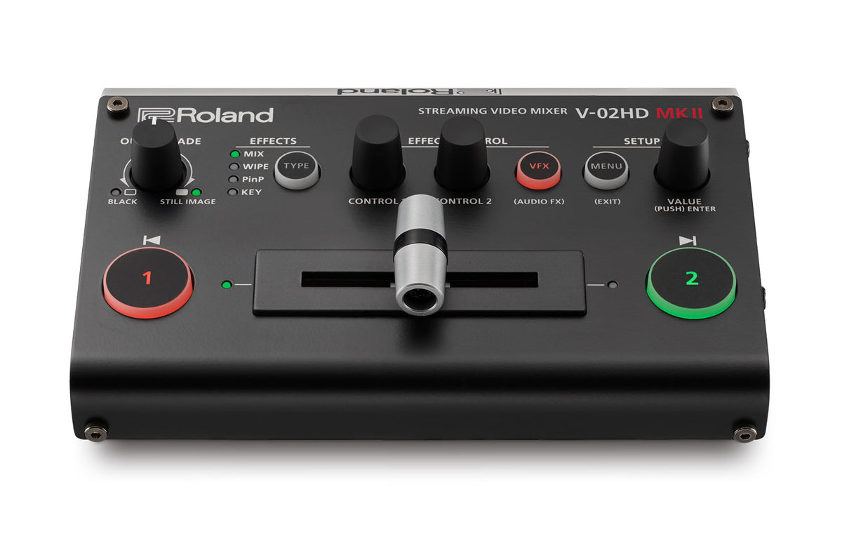 Roland V-02HDMKII 2-Channel HDMI Switcher with Scaler and USB-C Streaming